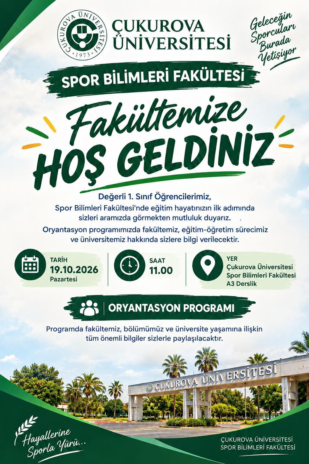 FAKÜLTEMİZE HOŞGELDİNİZ