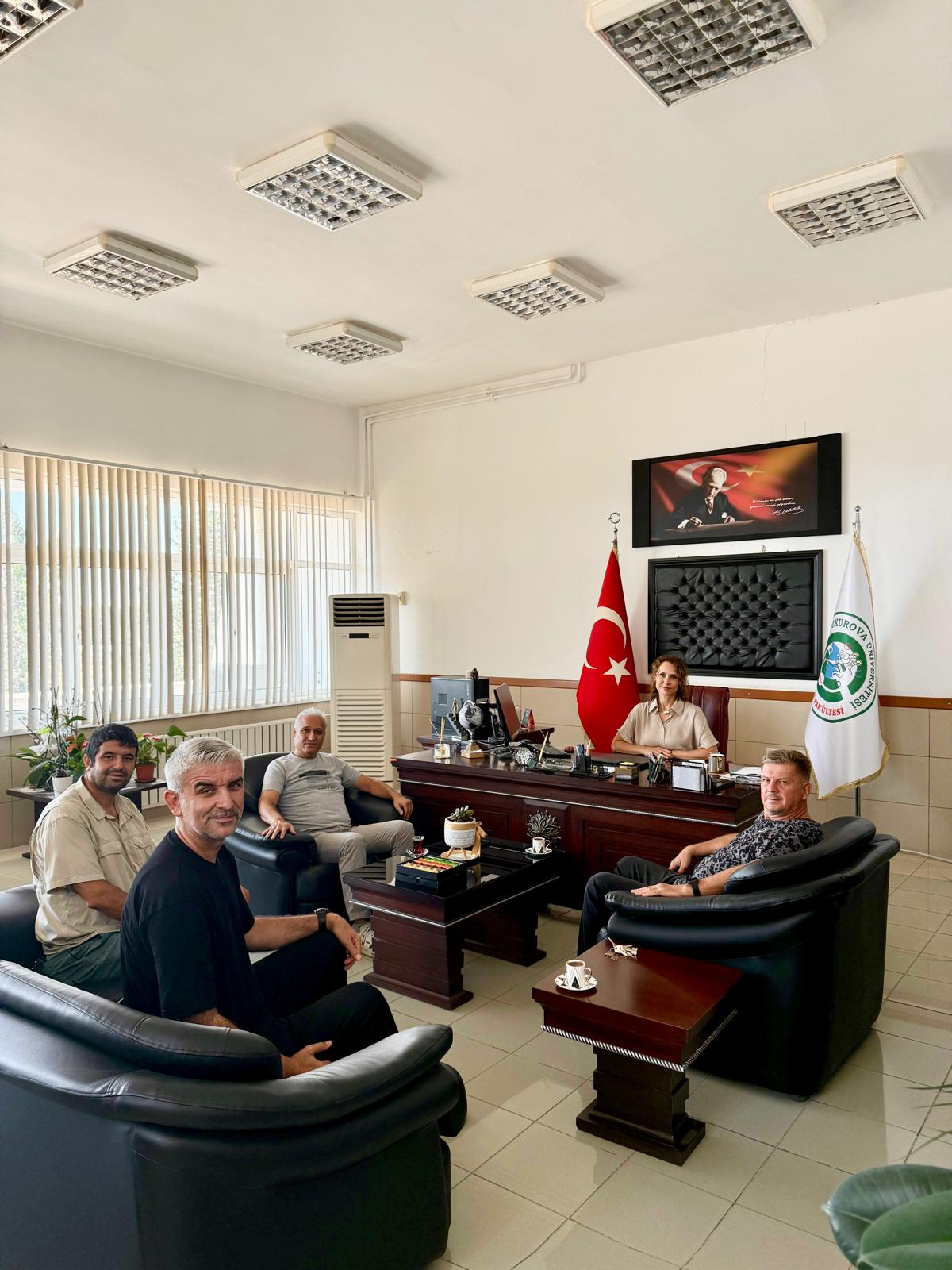 Adana Basketbol İl Temsilcisi ve Ç.Ü Spor Klübü Başkanının Fakültemi ziyaretleri
